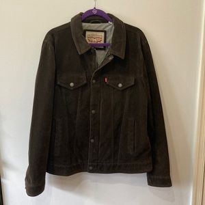 Brown Levi’s Faux Suede Jacket Size Large